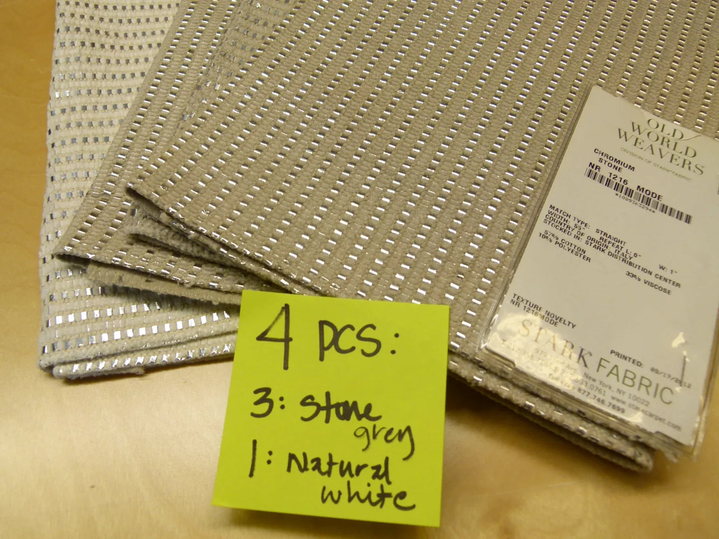 Scalamandre Old World Weavers Chromium Stone Texture Novelty - Square