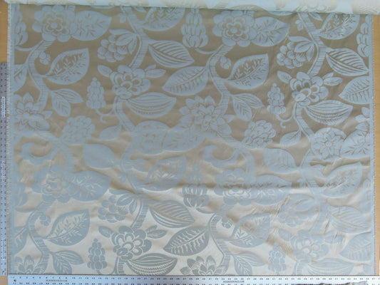Old World Weavers 100% Silk Damask Carlsten Blue Aqua Arts & Crafts MSRP USD 278/Y