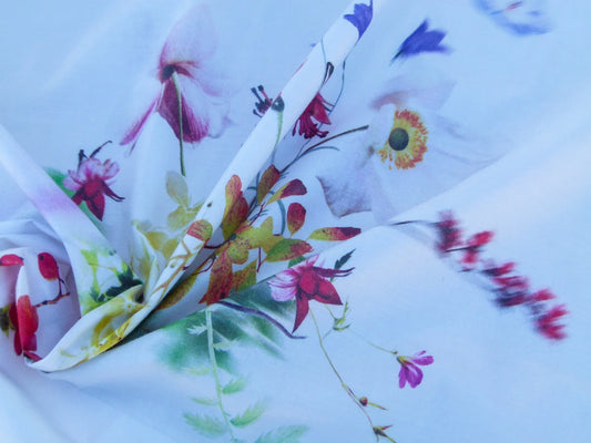 Scalamandre Length 2.4y Christian Fischbacher Sommerwind CS Summer Bouquet Fabric MSRP USD 400+/y