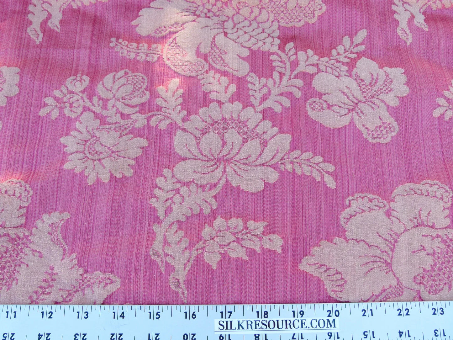 Scalamandre Length 2.4y Lelievre Orsay Red Silk Floral MSRP USD 1054/y