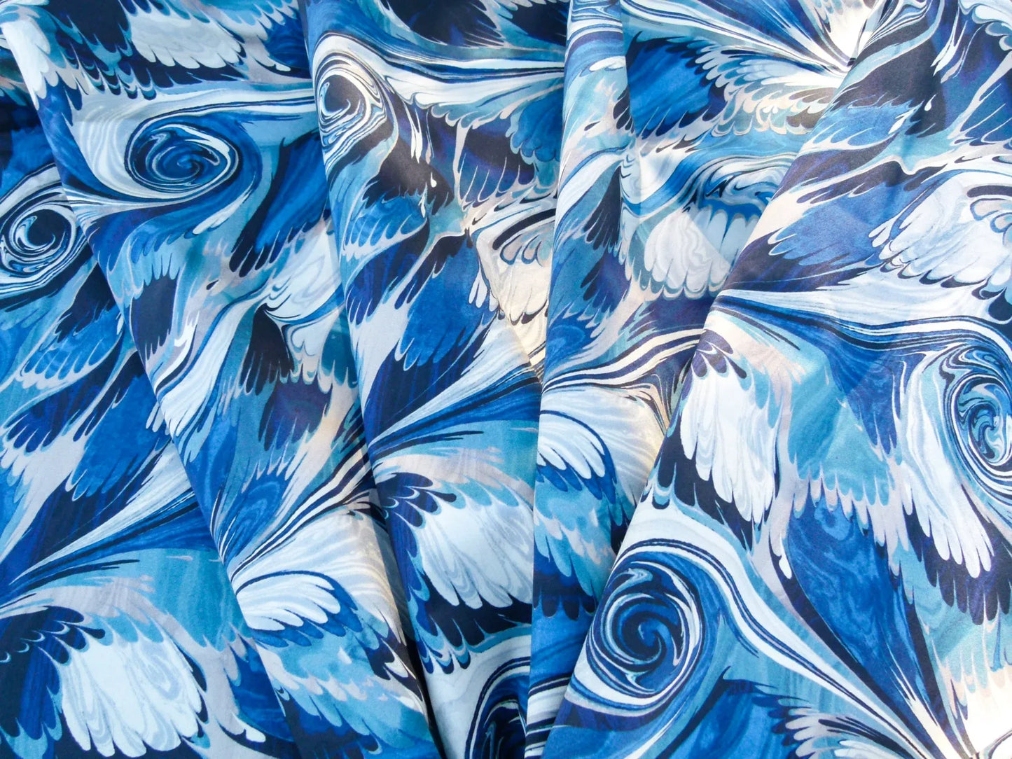 Scalamandre Length Jean Paul Gaultier 2.4Y Vogue Azur Print Blue White Abstract MSRP USD 400+/y