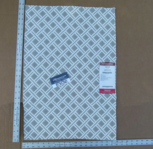 2 EV30 26"x17" Scalamandre Alhambra Peter Storm Jacquard Gray White Diamond MSRP USD382/y