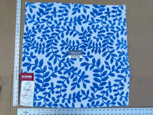 18 EV30 Scalamandre Amalfi Nautica Blue White Velvet Tropical MSRP USD260/y