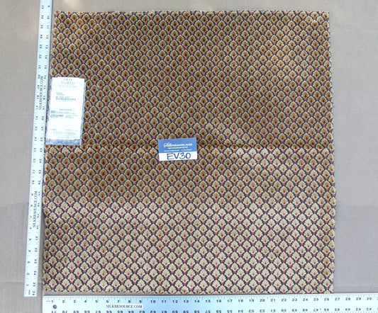 33 EV30 Scalamandre Old World Weaver Verrier Harvest Gold Black Diamond Ogee Square 26x26 inches MSRP USD668/y