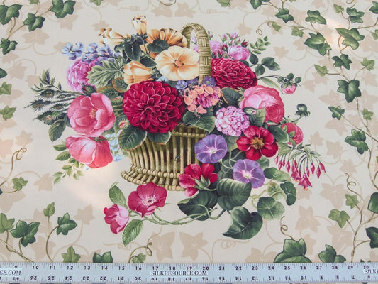 Scalamandre Folie Flamande - Rose On Beige