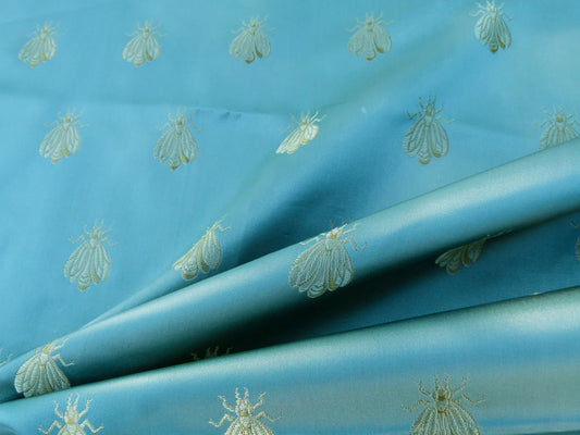 32 EV32 Square 25 x 25 inches Scalamandre Tassinari & Chatel Les Abeilles Vert Green