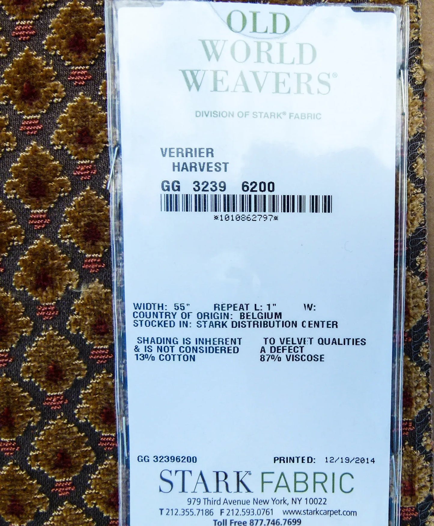 46 EV32 Square 27 x 27 inches Scalamandre Old World Weavers Verrier Harvest MSRP USD668/y