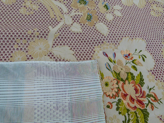 54 EV32 Square 30 x 27 inches Scalamandre Old World Weavers Frullino Red Silk Botanical MSRP USD1286/yard