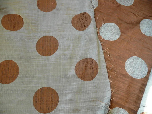 By Yd % Silk Damask Moon In Bamboo "mineral" Silver Brown
