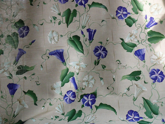 Brunschwig & Fils Glorious Morning Linen Print Darker Natural 4.5yds Morning Glory Trellis (copy)