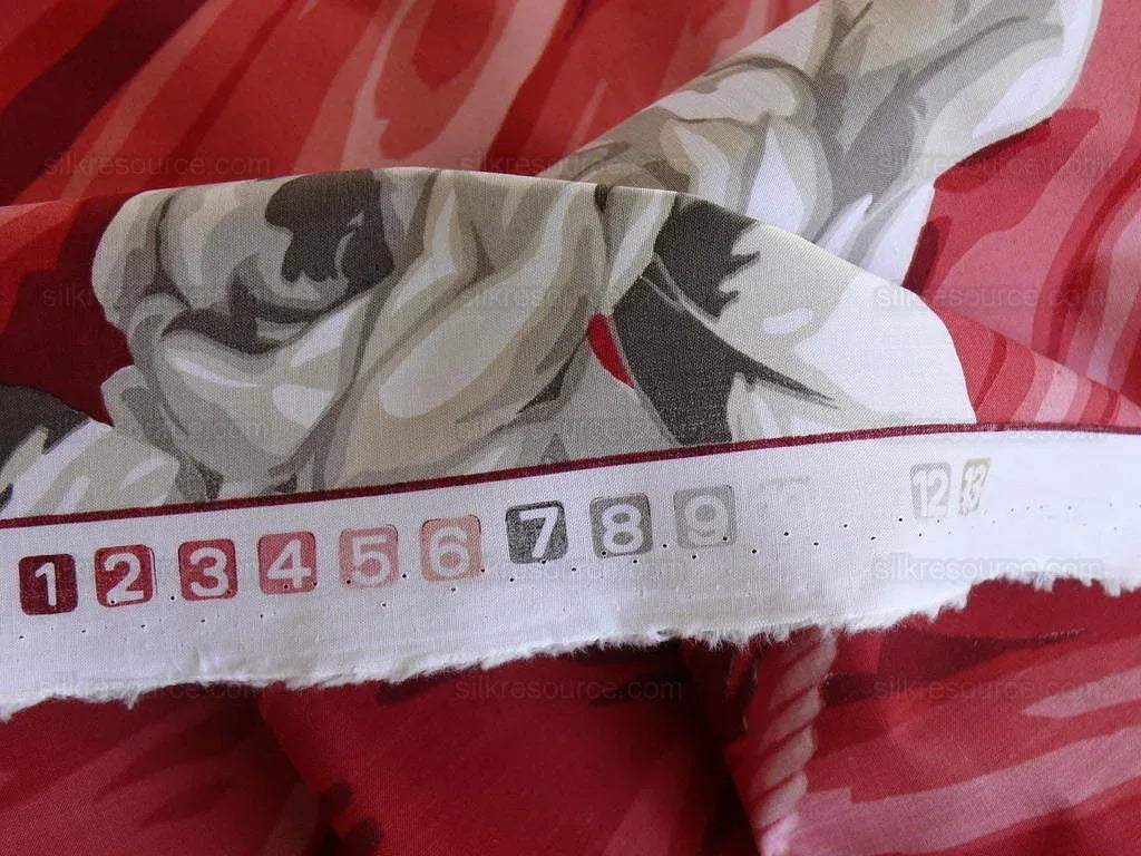 Scalamandre "diva" Tromp L'oeil Pink Silk & White Camellia