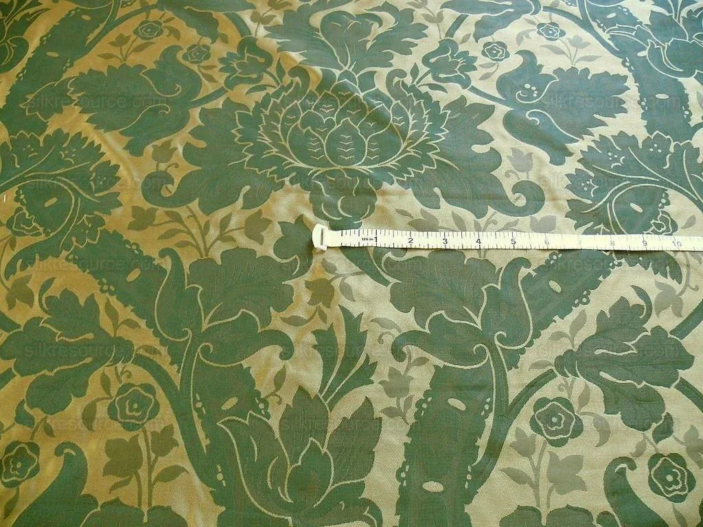 Beacon Hill"morita" Silk Damask Renaissance Emerald