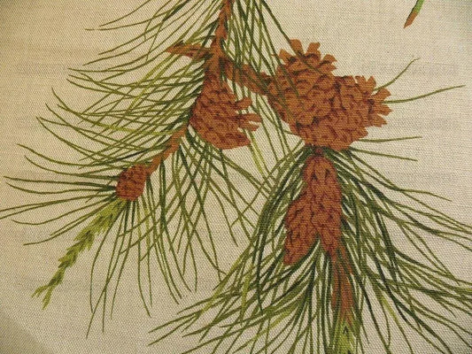 By Yard Schumacher Woodlands Hb Lehman Connor Pine Maple Cypress Tree Linen MSRP USD 196/Y (#560)