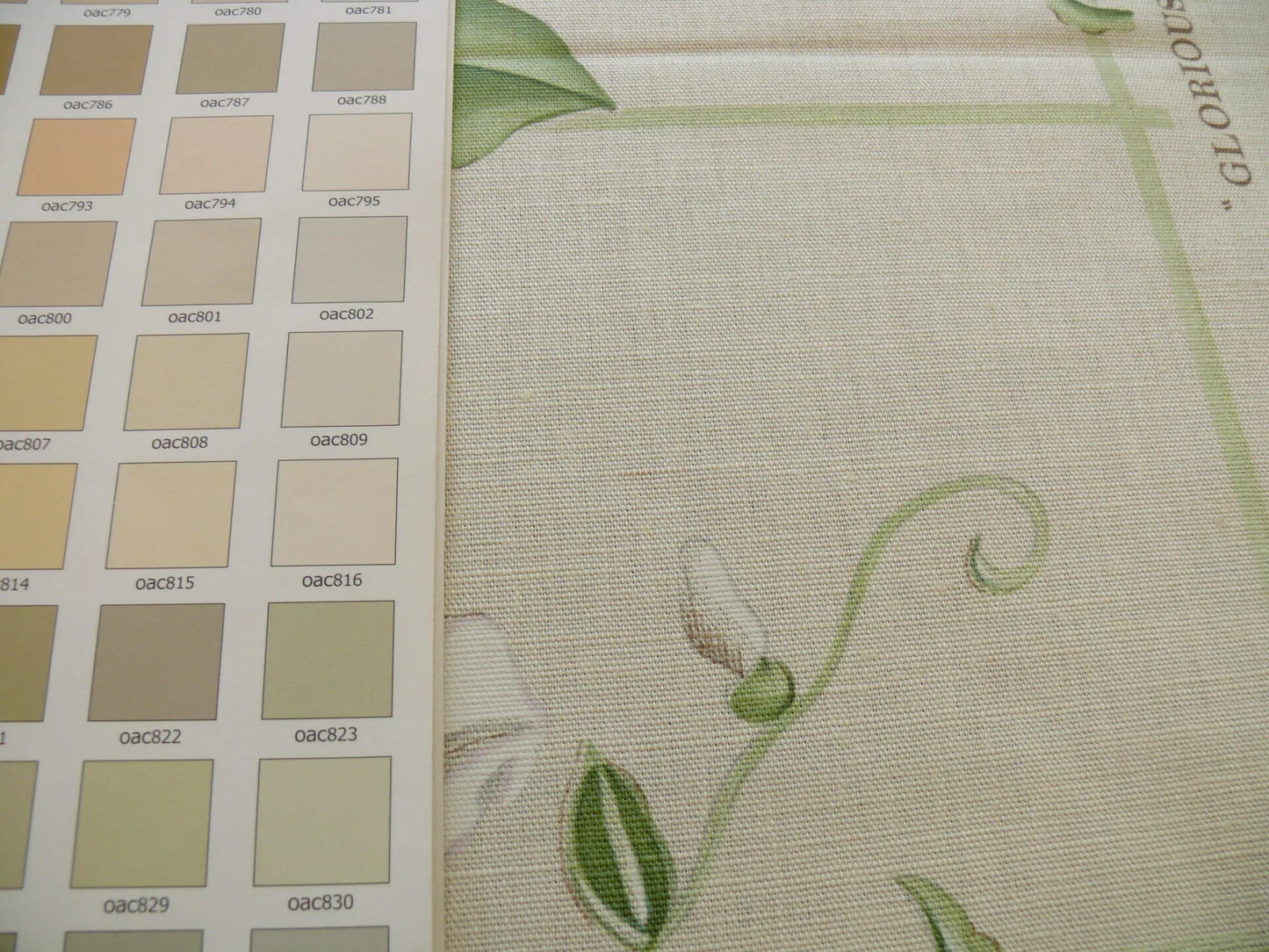By yard Brunschwig & Fils Glorious Morning Linen Linen Print Cream White Morning Glory Trellis MSRP USD290/y