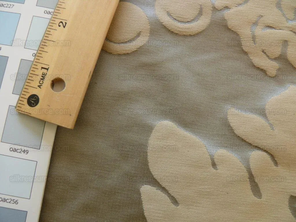 Clarence House Cosette Pale Blue Silk & Cotton Satin Damask MSRP USD 334/Y