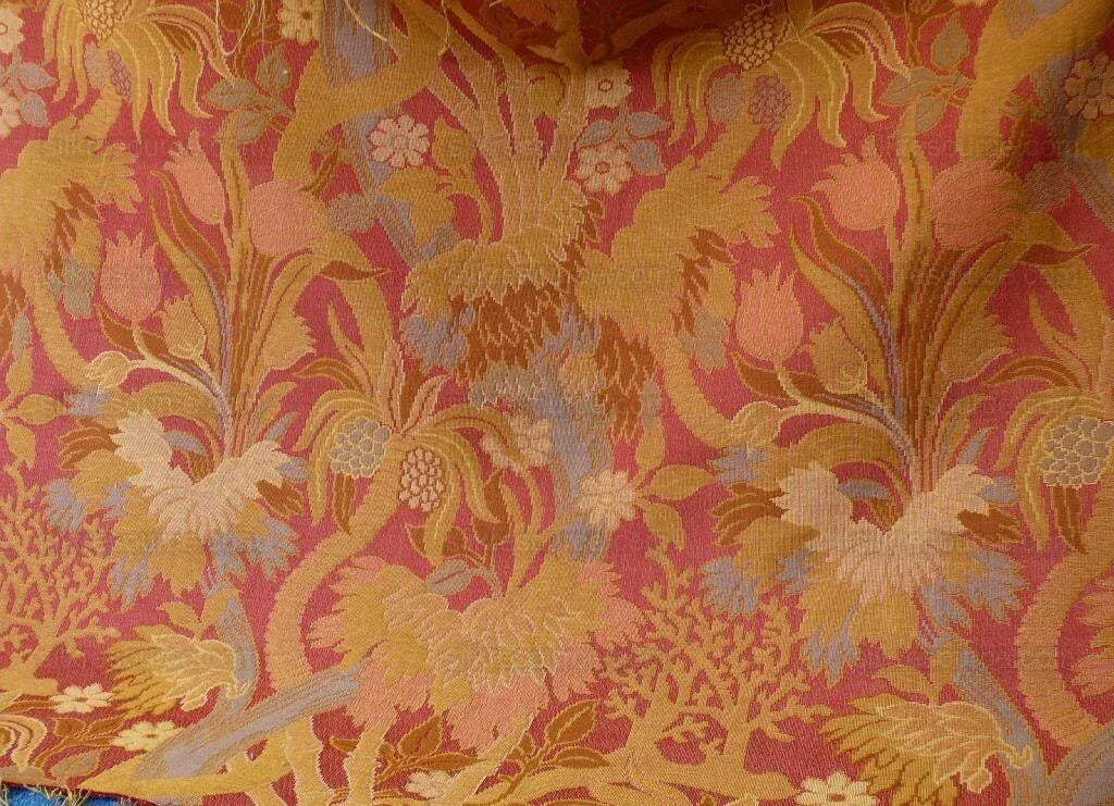 Clarence House Hot Pink Large Floral Lampas 1.2y