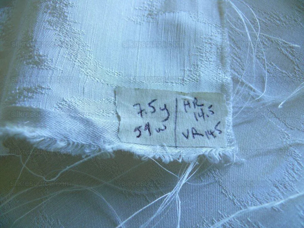 Scalamandre White Silk & Linen Damask Medallion Bty MSRP USD289/y