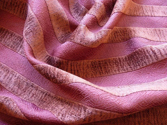 Scalamandre Silky Chenille Stripe Maroon Red Bty