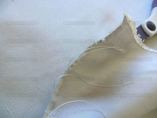 Clarence House Monceau Grey/pearl White Grey Silk Duchess Satin Double Faced Bty