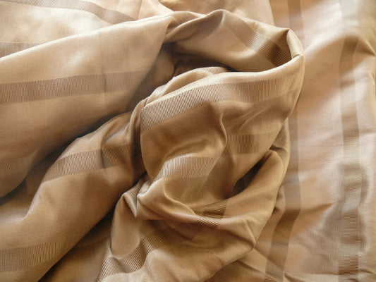 Coraggio Textile Fabric 3yard from Italy Highest Quality Silk Stripe Brown Beige Renaissance MSRP USD 300+/yard