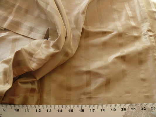 Coraggio Textile Fabric 3yard from Italy Highest Quality Silk Stripe Brown Beige Renaissance MSRP USD 300+/yard