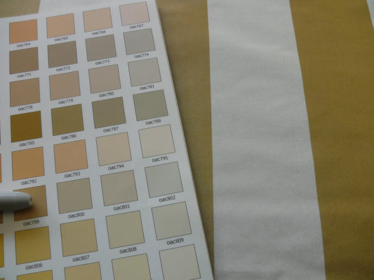 4.125Y Scalamandre Silk Tafetta White and Taupe Stripe A15G MSRPUSD 460/y