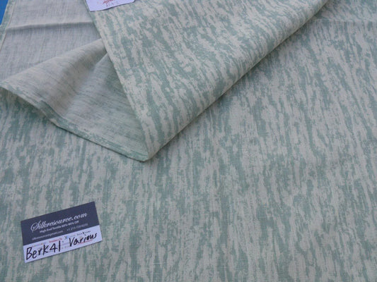 2 Berkbox41 Scalamandre Length Sequoia Linen Print Modern Luxury Mineral Green Beige 2.4yard