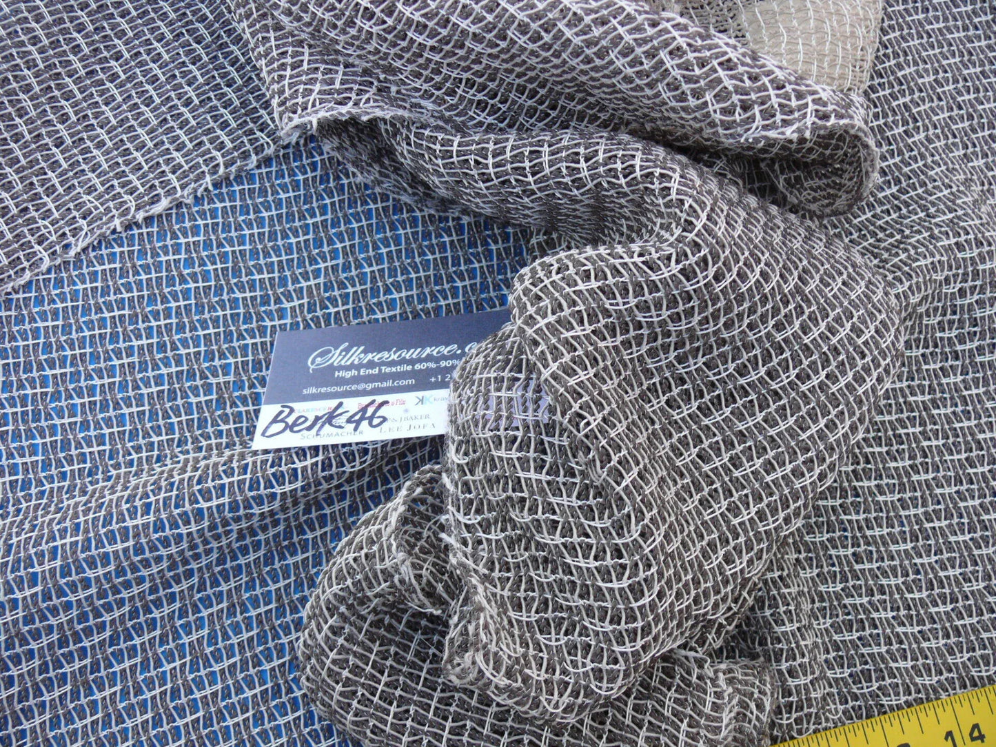 2 Berkbox46 Scalamandre 2.4 Yards "craft" Wlb, Dark Taupe Sheer