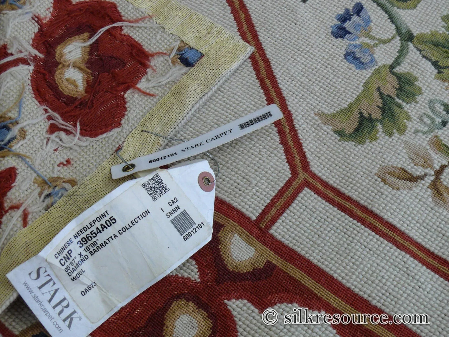 Stark BARENTU SILVER Diamond Barratta Collection Leopard Deer Bird Flora Zoology 100% Wool 5x9' MSRP USD2300