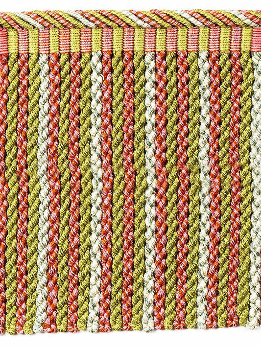 Scalamandre Safari Bullion Fringe B Teal/ Rose Green Pink 100% Viscose MSRP USD308/y
