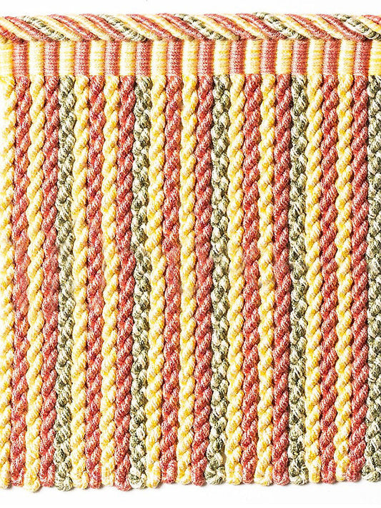 Scalamandre Safari Bullion Fringe B Rose Gold Green Pink 100% Viscose MSRP USD308/y