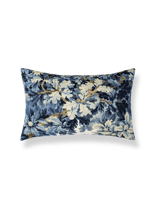 Scalamandre Bois De Chene 14 X 22 - Ultramarine Decorative Pillow