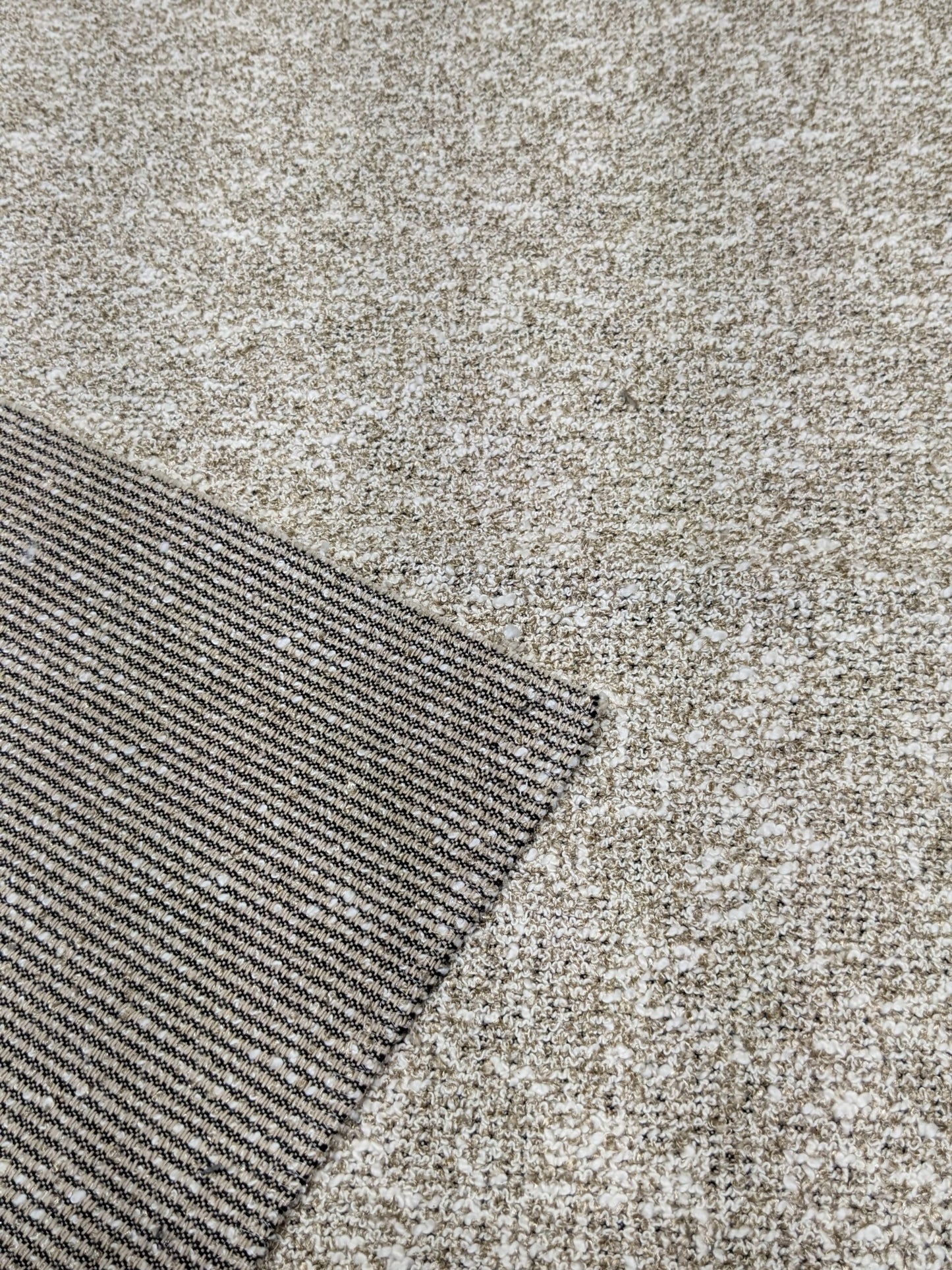 46 EV34 Special Square Texture Plain by Lelievre Granito Nacre White Cream Solid MSRP USD 300+/y