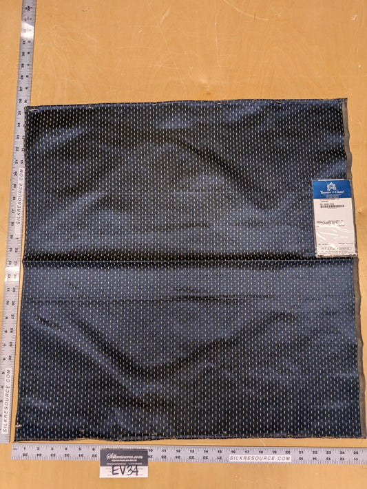 64 EV34 Special Square Jacquard by Tassinari and Chatel Alexandra Seme Le Marine Navy Blue Small Scale Texture MSRP USD 300+/y