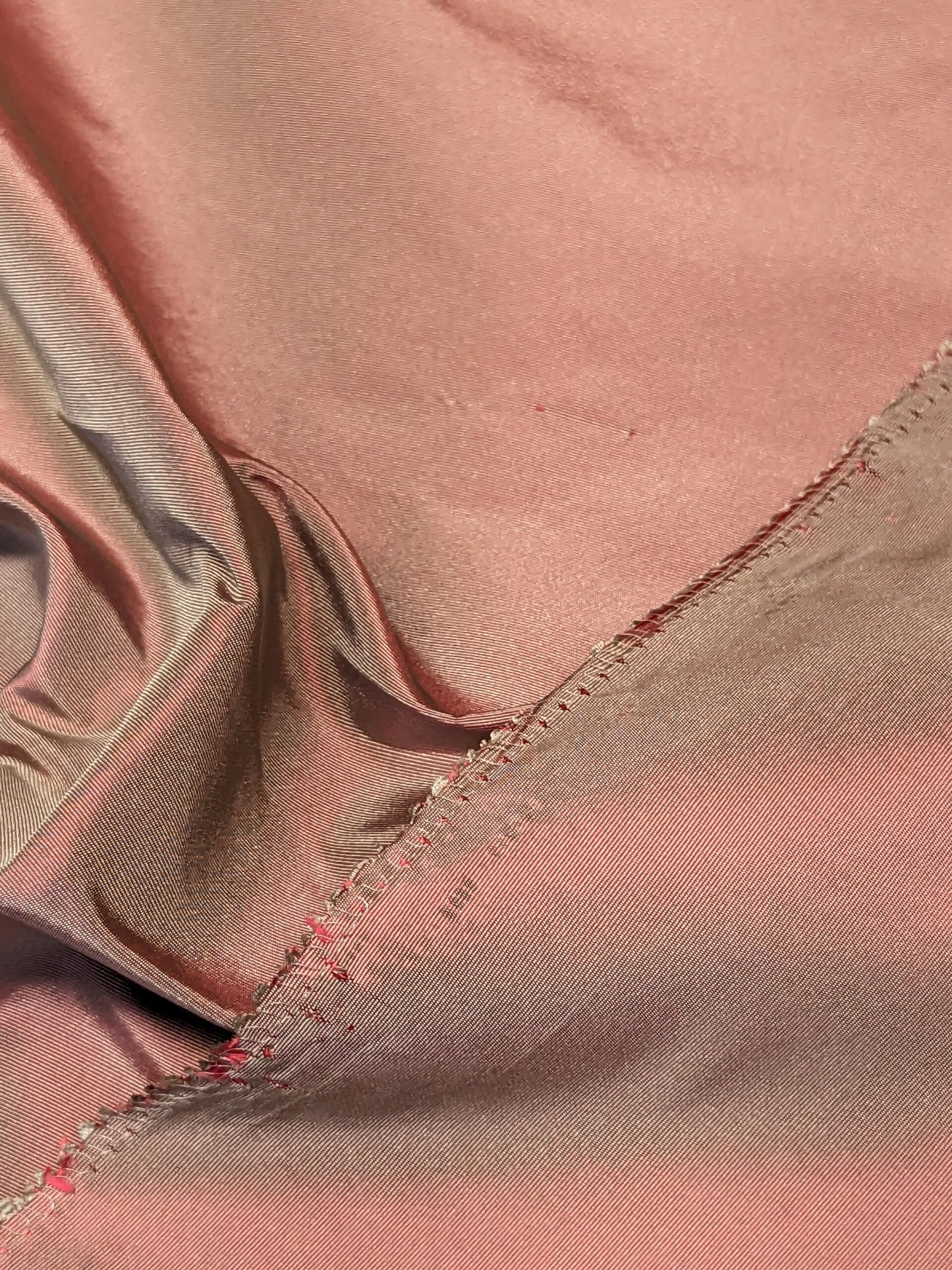 76 EV34 Special Square Plain Fabric by Tassinari and Chatel Faille Gorge De Pigeon Pink Silk Plain MSRP USD1400+/y
