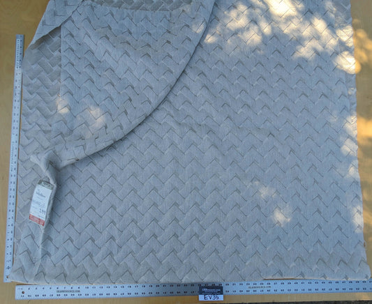 1 EV35 Length 2.5y Aldeco Union Oyster Gray Sheers Chevron Geometric MSRP USD 300+/y
