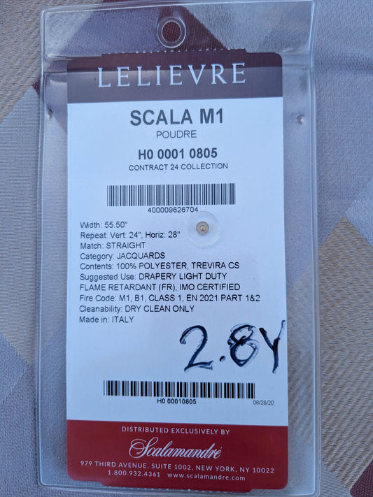 15 EV35 Length 2.8y Lelievre Scala M1 Poudre White Yellow Diamond Geometric Jacquard MSRP USD 500+/y