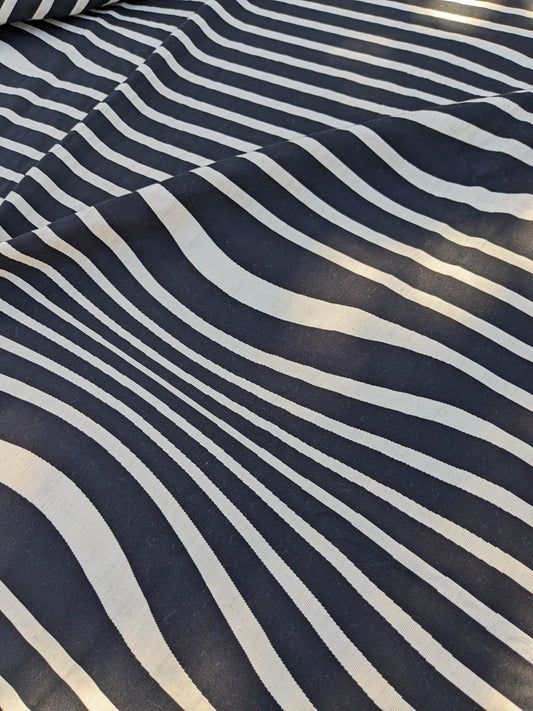 29 EV35 Length 2.5y Jean Paul Gaultier Illusion Reversible Graphite Black Beige Cotton stripe MSRP USD 644/y