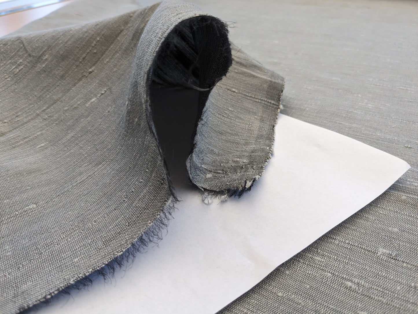 Scalamandre Vienne Texture Pewter Gray Silk Solid Texture MSRP USD 276/y