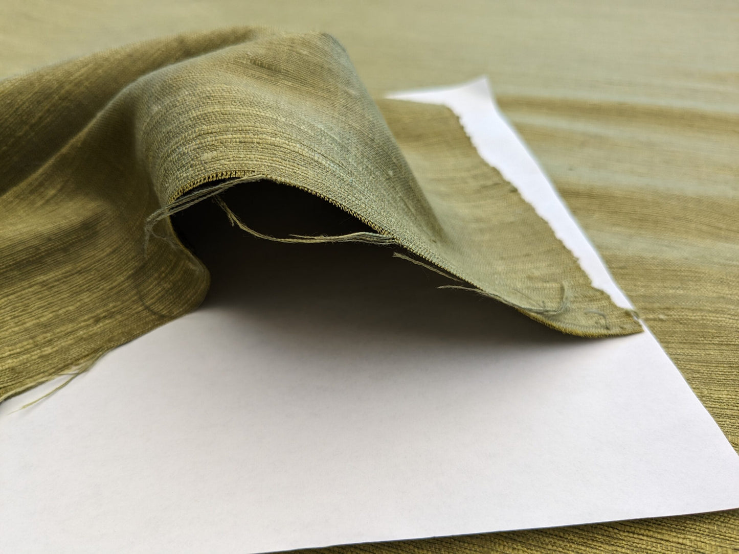 Scalamandre Vienne Texture Moss Green Silk Solid Texture MSRP USD 276/y