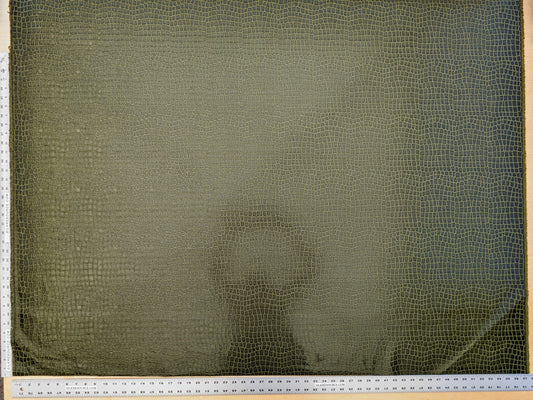 Scalamandre Gator Swamp Green Viscose Blend Small Scale MSRP $210/y