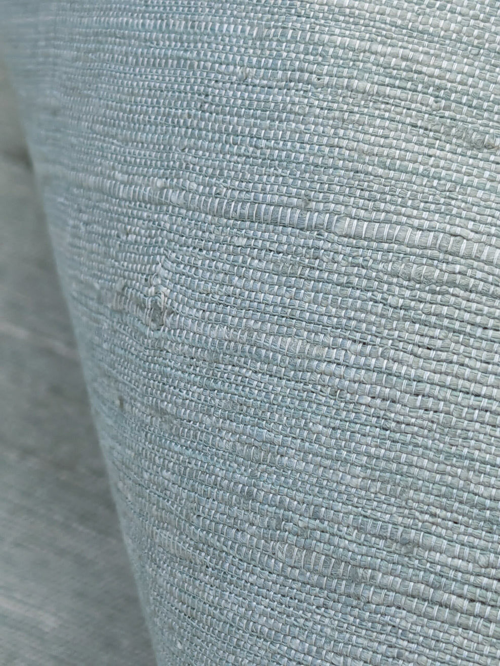 Scalamandre Vienne Texture Mist Gray Blue Silk Solid Texture MSRP USD 276/y
