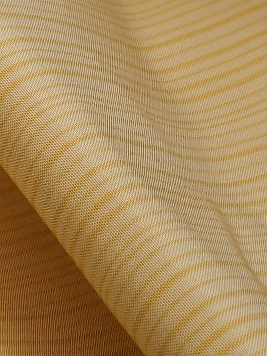 Scalamandre Astley Silk Strie Yellow Pin Stripe Small Scale MSRP USD350+/Y