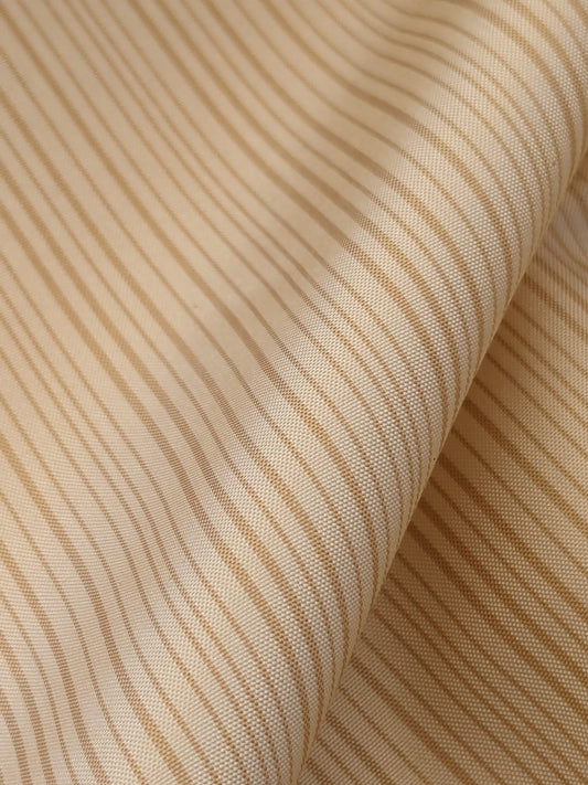 Scalamandre Astley Silk Strie Shell Beige Pin Stripe Small Scale MSRP USD350+/yard