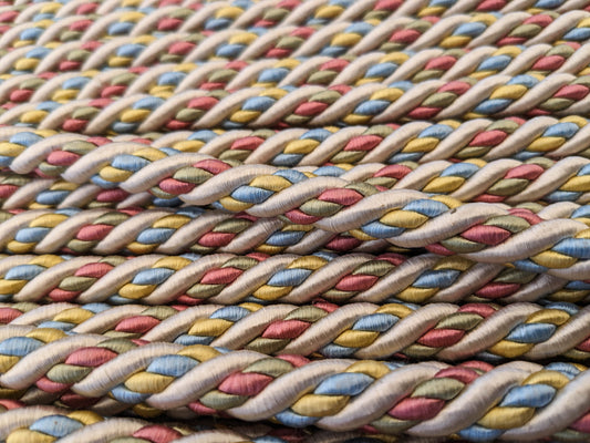 Scalamandre Lyon Pinks, Blues,Yellows ,Trim Silk Wool MSRP USD330/y