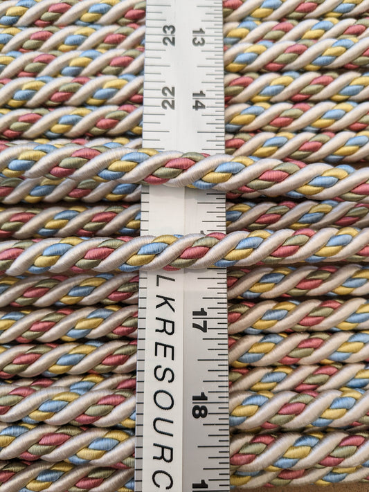 Scalamandre Lyon Pinks, Blues,Yellows ,Trim Silk Wool MSRP USD330/y