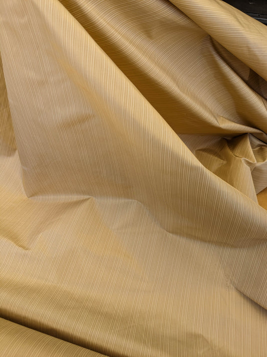 Scalamandre Astley Silk Strie Gold Pin Stripe Small Scale MSRP USD350+/yard
