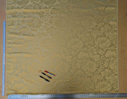 Scalamandre Damask Yellow Gold Floral Botanical Renaissance 1.9y