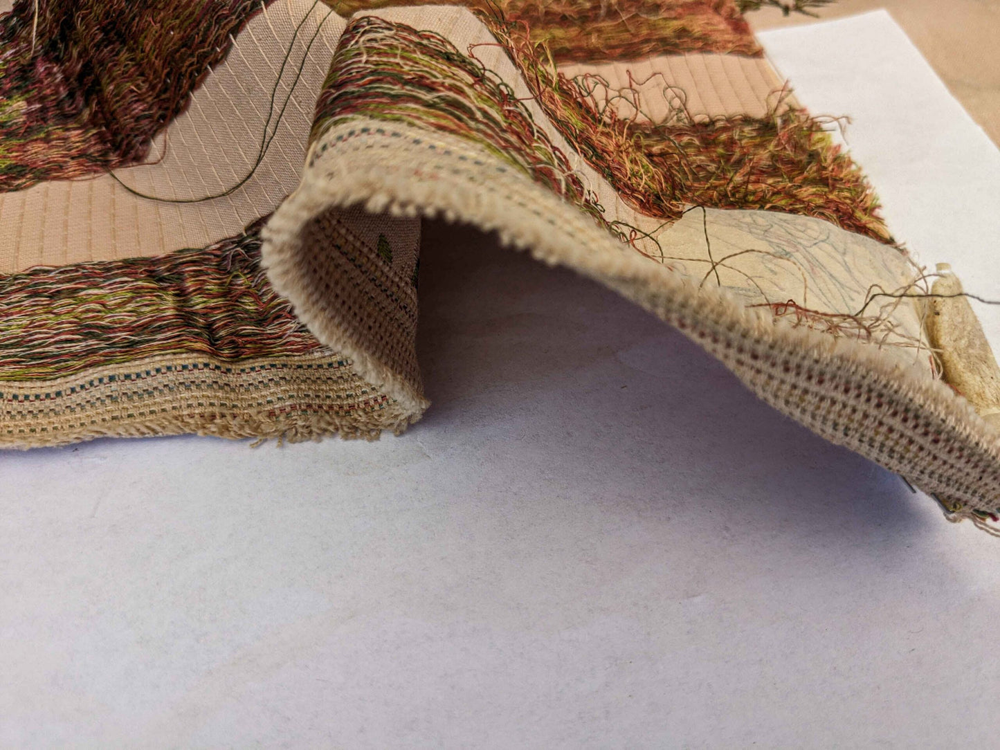 2y Scalamandre Floral Botanical French Court Stripe Pink Flower Beige Gray