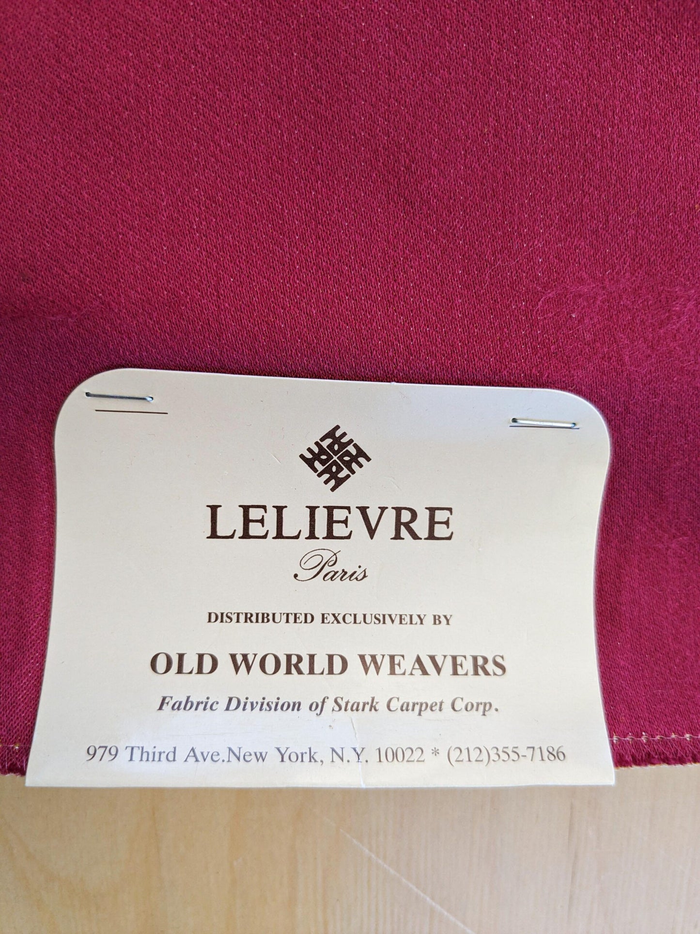 26" x 51" Scalamandre Fauteuil Bessieres Seat & Back Rouge Red Gold French Antique Design Medallion MSRP USD 612/y